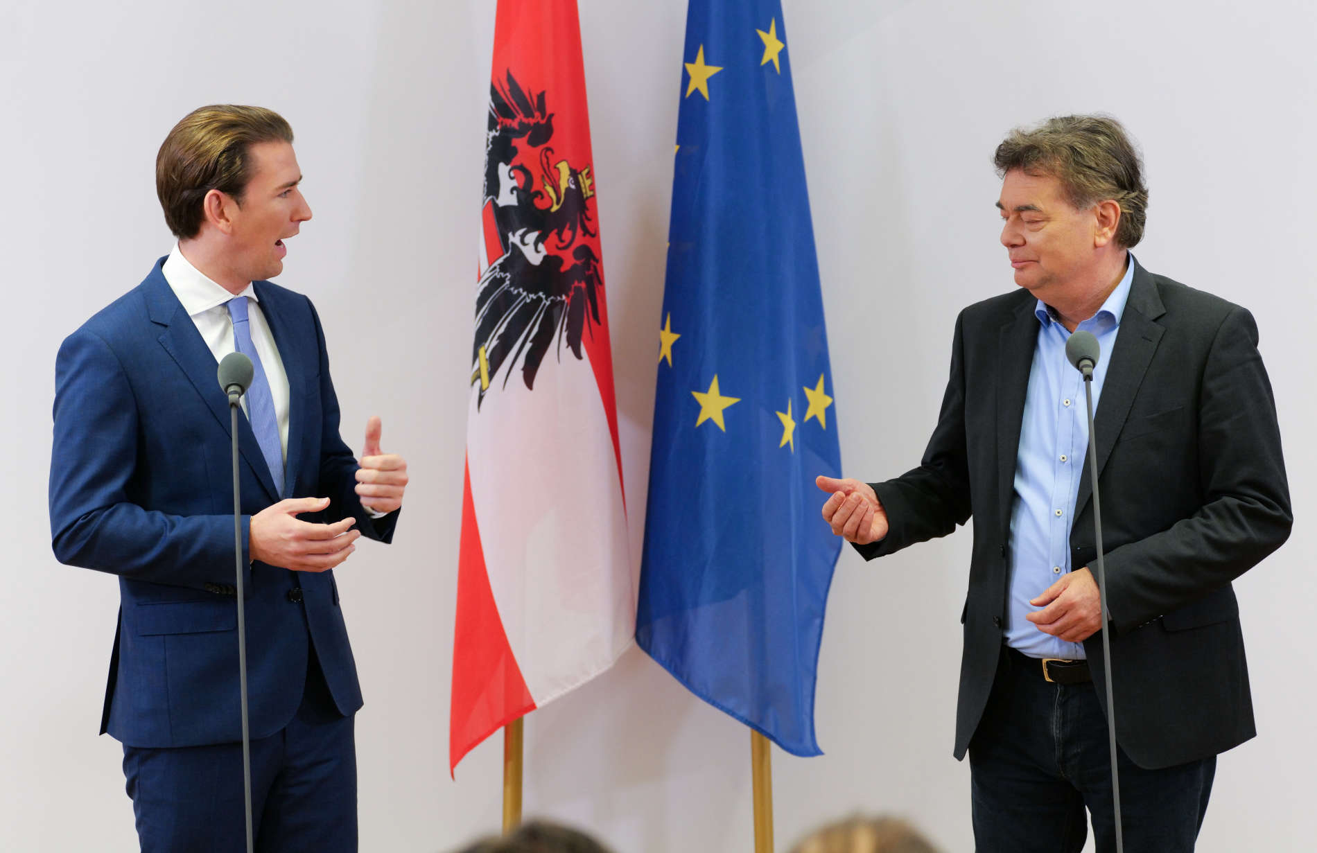 ÖVP-Chef Sebastian Kurz und Werner Kogler (Grüne) wollen Österreich gemeinsam in die Zukunft führen.