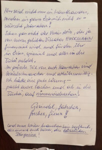 Rassistisch, sexistisch: Der Schmähbrief an den türkischen Verein Atib Mauthausen. ©Atib