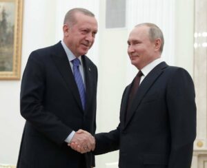 Erdogan (l.) und Putin einigten sich am Donnerstag auf einen Waffenstillstand und einen Sicherheitskorridor in der syrischen Idlib-Region.