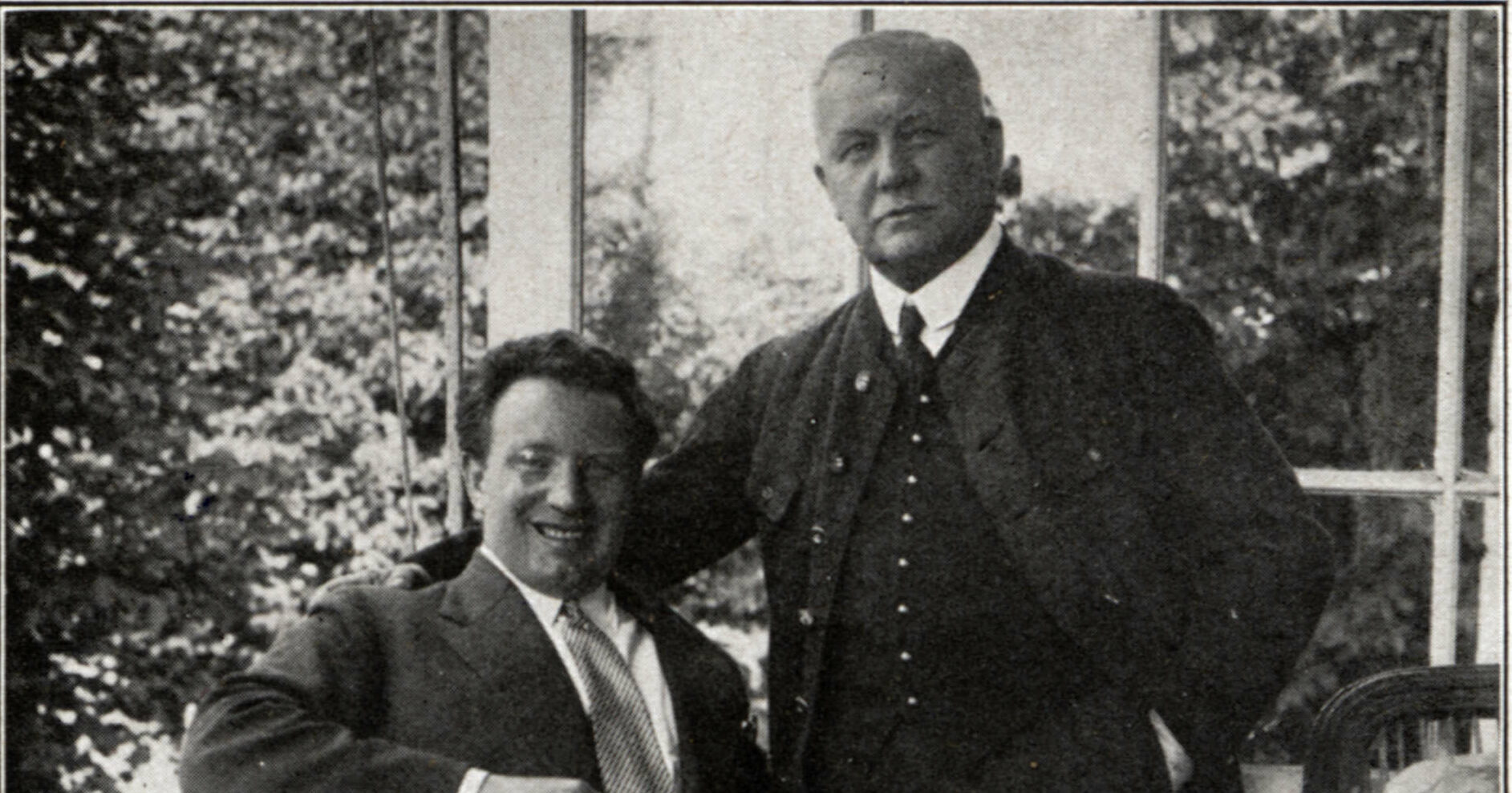 Richard Tauber (l.) und Lehár 1926 in dessen Villa in Bad Ischl