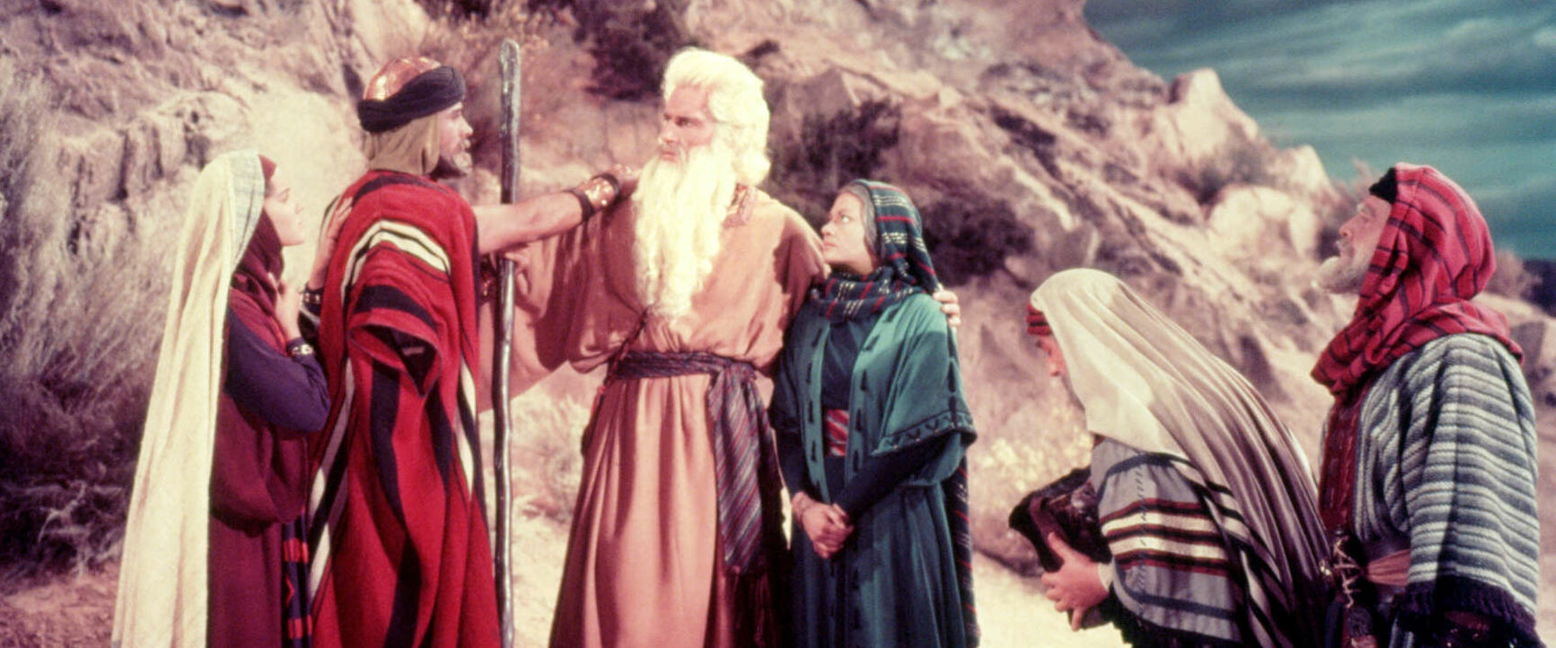 Charlton Heston in einer seiner Paraderollen als Moses im Monumentalwerk „Die zehn Gebote“. Am 9. April (20.15 Uhr) auf ORF III.