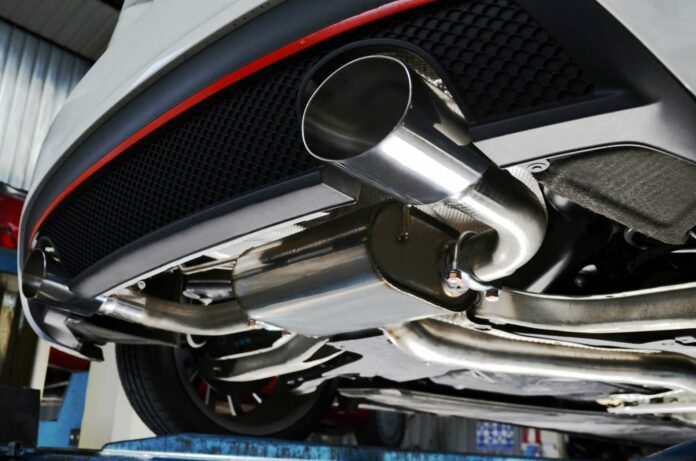 New generation of sportive mufflers. Oval or round Car Exhau