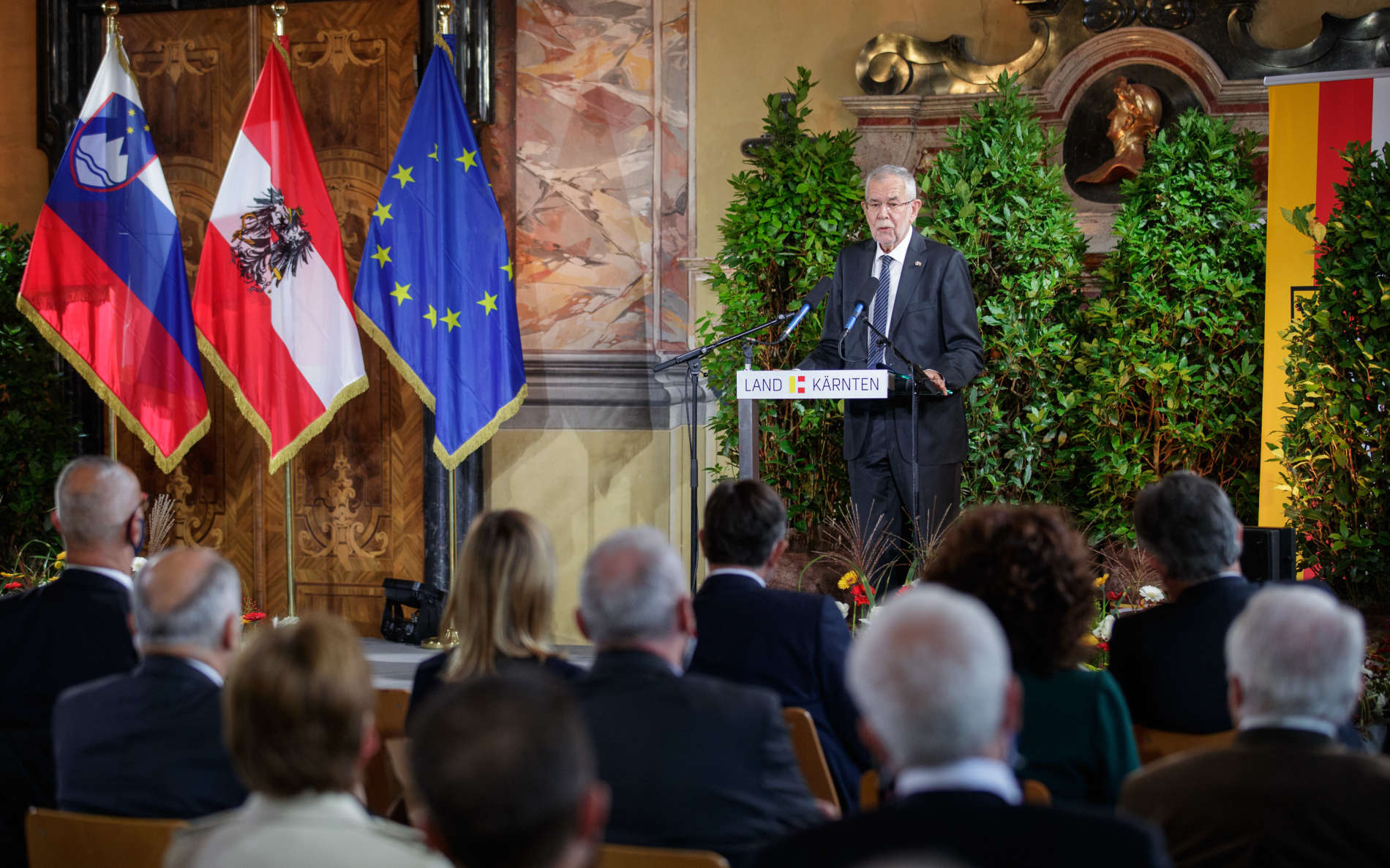 „Kärnten ist einen weiten Weg gegangen, einen Weg der Versöhnung“, sagte Bundespräsident Van der Bellen.