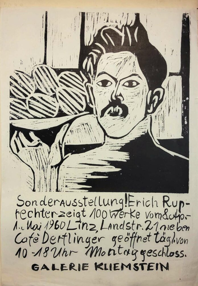 Ausstellungsplakat (Ostereier), Holzschnitt, Lithographie, 1960