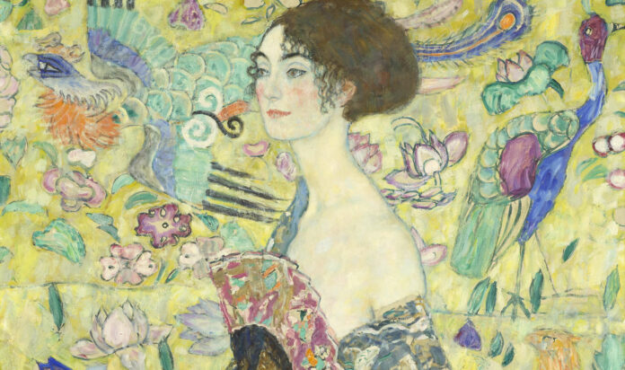 Gustav Klimt, Dame mit Fächer, 1917-18