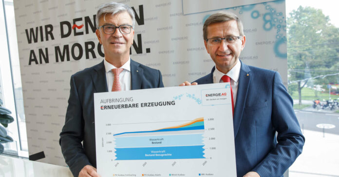 Energie AG-Generaldirektor Werner Steinecker (l.) und Landesrat Markus Achleitner.
