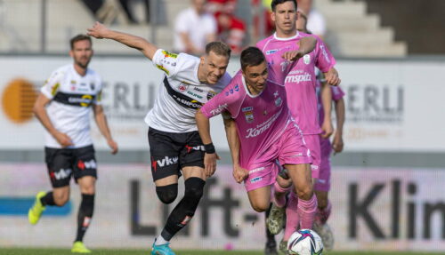 Nach dem 0:0 im Hinspiel jagen Branko Jovicic (v.r.) und der LASK heute gegen Altach dem ersehnten Dreier hinterher.