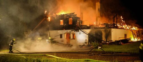 AUT, Brand Wohnhaus