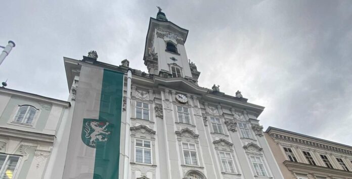 Das Rathaus in Steyr.