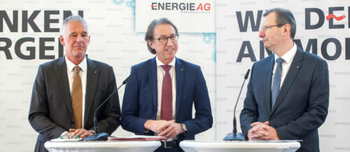 Massiver Ausbau für den Energie-AG Dreiervorstand „ein Gebot der Stunde“ (v.l.): Finanzvorstand Andreas Kolar, Vorstandsvorsitzender Leonhard Schitter und Technikvorstand Stefan Stallinger.