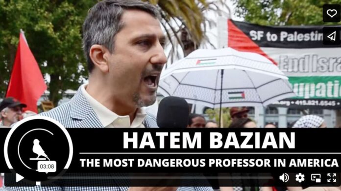 Hatem Bazian, den eine jüdische Organisation als „gefährlichsten Professor Amerikas“ betrachtet. Er ist Präsident der IISRA, die den Islamophobie-Report unterstützt und in deren Vorstand Report-Mitherausgeber Farid Hafez sitzt.