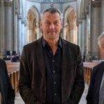 Bischof Manfred Scheurer, Markus Poschner und LH a.D. Josef Pühringer im Linzer Mariendom