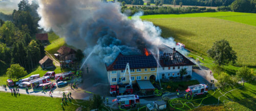 Gro?brand in einem Gewerbebetrieb