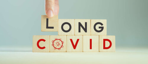Long covid, post covid concept. Long-term effects of coronav