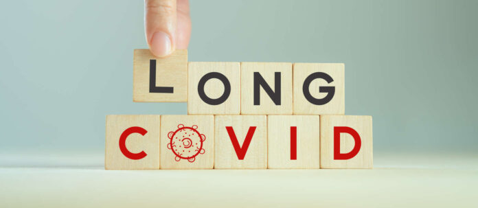 Long covid, post covid concept. Long-term effects of coronav