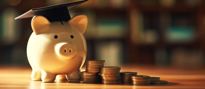 Piggy bank student loan and affordable tuition and education