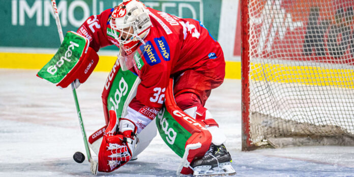 Der Däne Sebastian Dahm im KAC-Gehäuse ist der beste Rückhalt der win2day ICE Hockey League