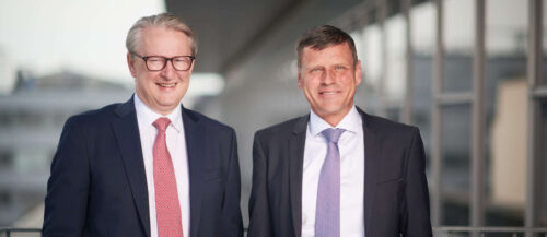 Die Vorstände Andreas Pirkelbauer (l.) und Richard Ecker sehen die Volksbank OÖ AG gut aufgestellt.