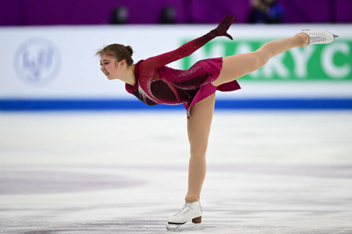 Olga Mikutina, hier bei der ISU Eiskunstlauf-EM in Litauen, vertritt Österreich in Montreal.