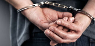 Criminal in handcuffs