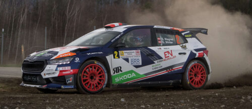 Simon Wagner im Skoda Fabia fuhr ein sauberes Rennen im Rebenland und trieb die Konkurrenten zu Fehlern.