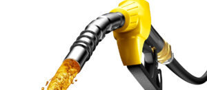 Gasoline gushing out from petrol pump
