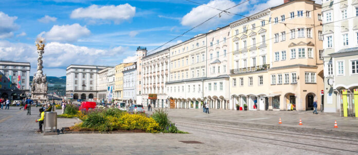 Main Square view in Linz, Austria