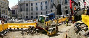 Umbau des Wiener Michaelerplatzes wirbelt Staub auf