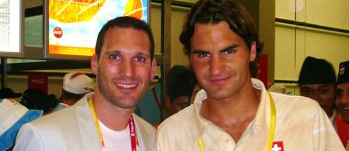 Seit 2008 Dauergast bei Olympia: Physiotherapeut Thomas Hebenstreit mit Roger Federer und Kobe Bryant.