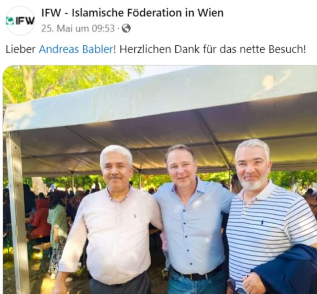 Andreas Babler im Mai zu Gast bei der Islamischen Föderation.